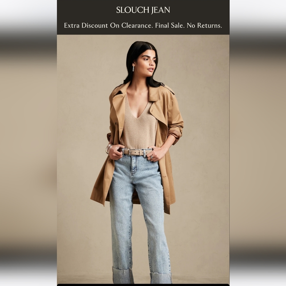 Banana Repulic slouch jeans